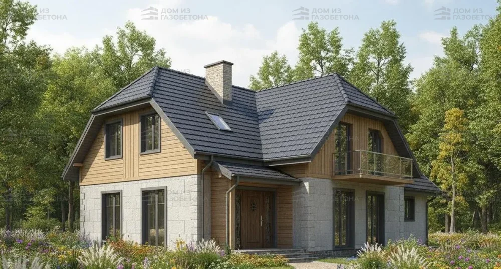 Проект Двухэтажный дом 15 на 10, 172 м2