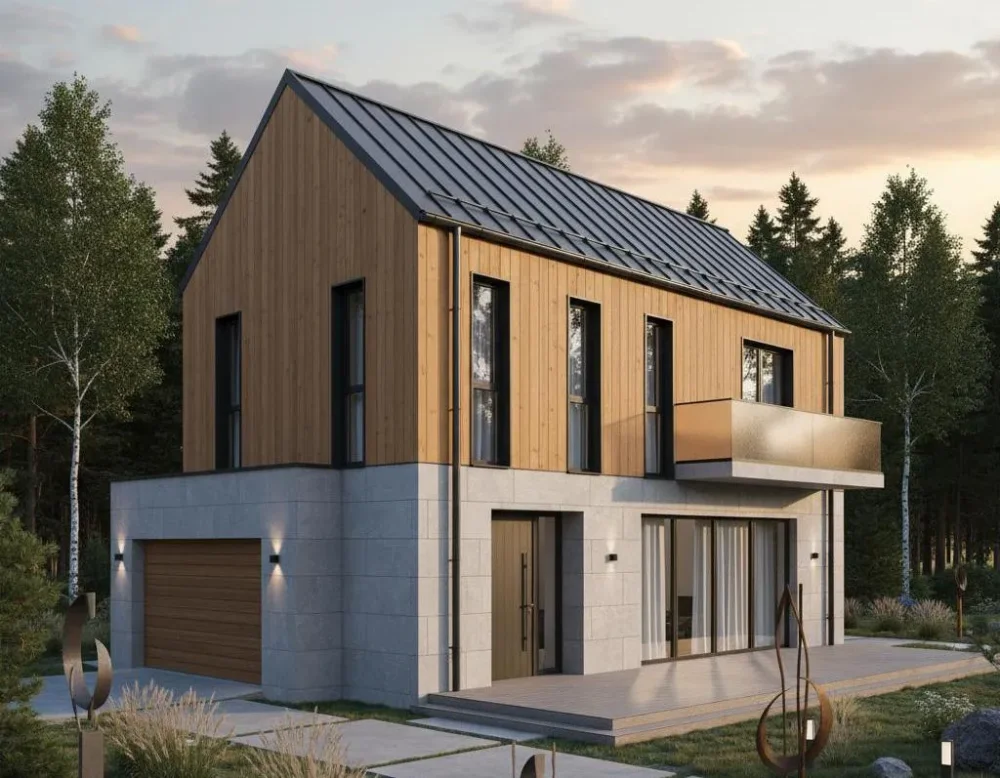 Проект Двухэтажный дом 14 на 15, 163 м2