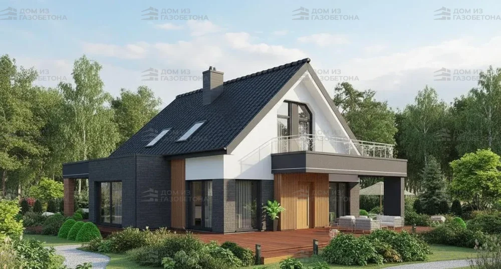 Проект Двухэтажный дом 11 на 16, 162 м2