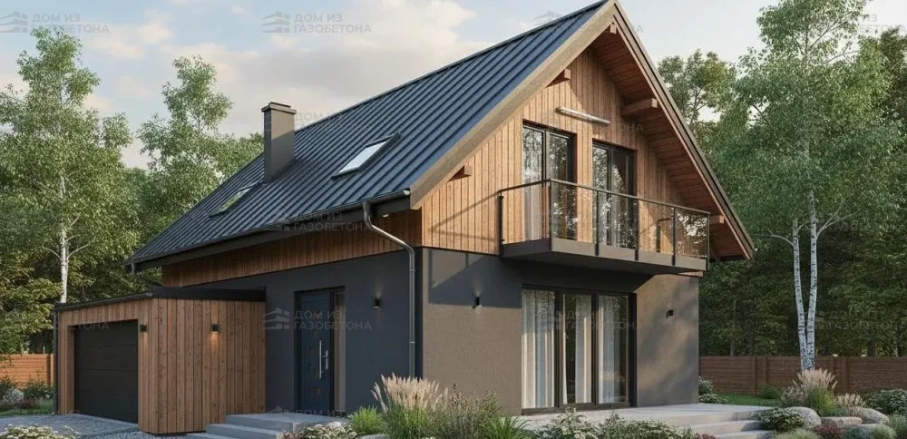 Проект Двухэтажный дом 9 на 10, 104 м2