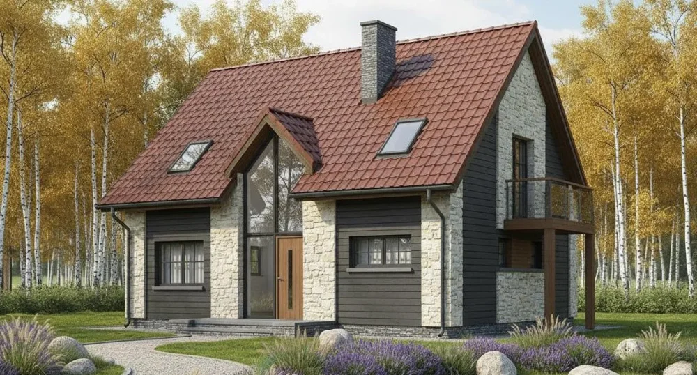 Проект Двухэтажный дом 11 на 11, 125 м2