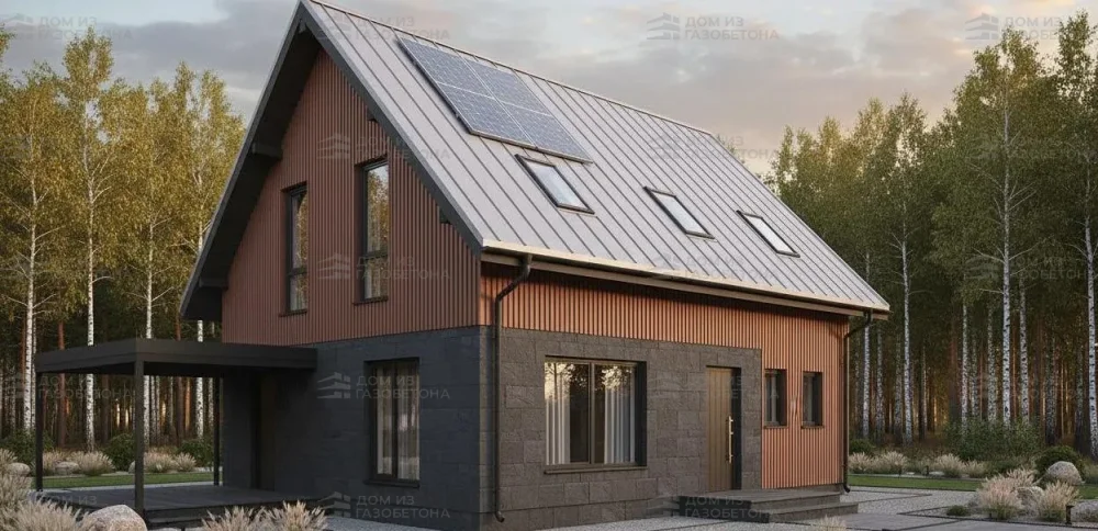 Проект Двухэтажный дом 10 на 9, 116 м2