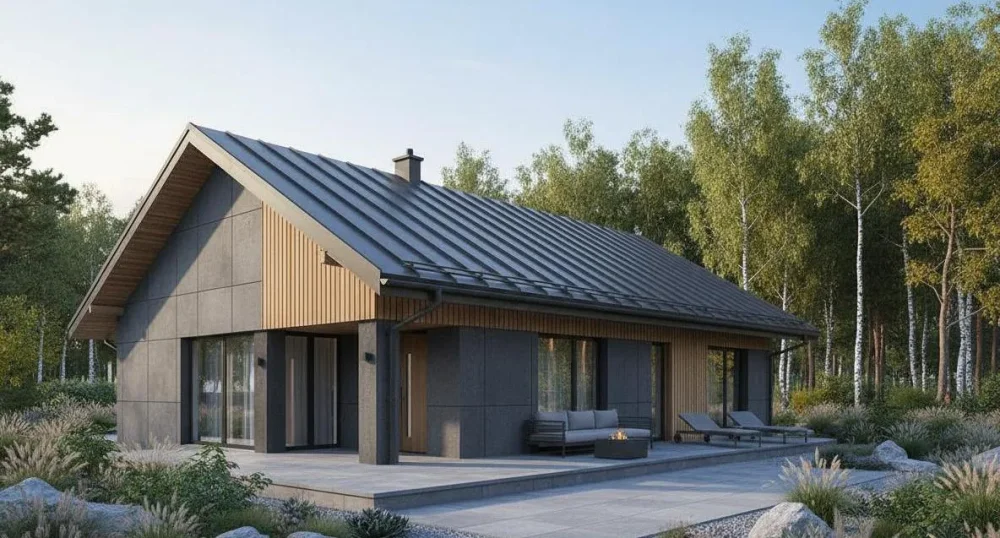 Проект Одноэтажный дом 14 на 11, 115 м2