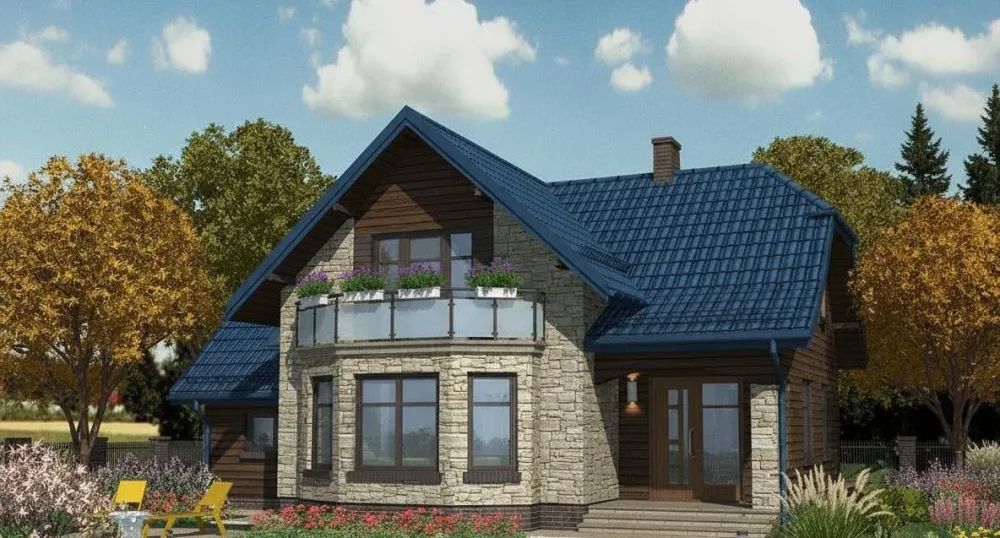 Проект Двухэтажный дом 12 на 13, 197 м2