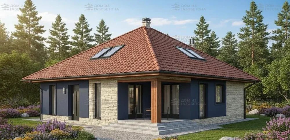 Проект Двухэтажный дом 12 на 17, 158 м2