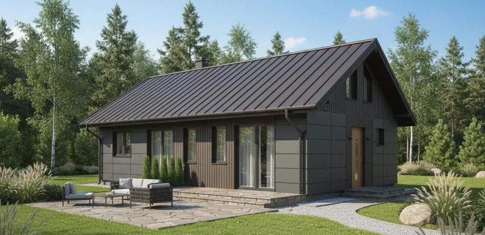 Проект Одноэтажный дом 13 на 16, 113 м2