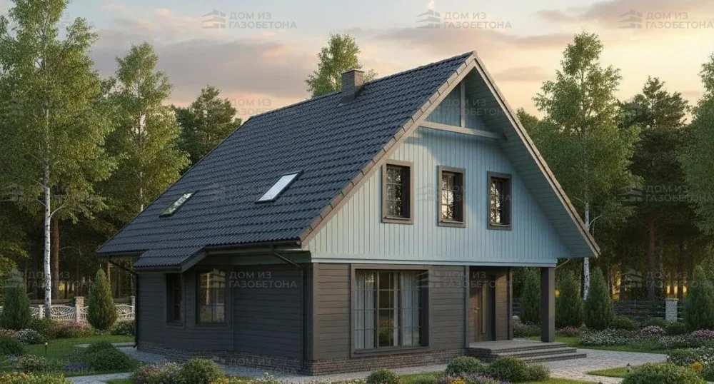 Проект Двухэтажный дом 18 на 12, 193 м2