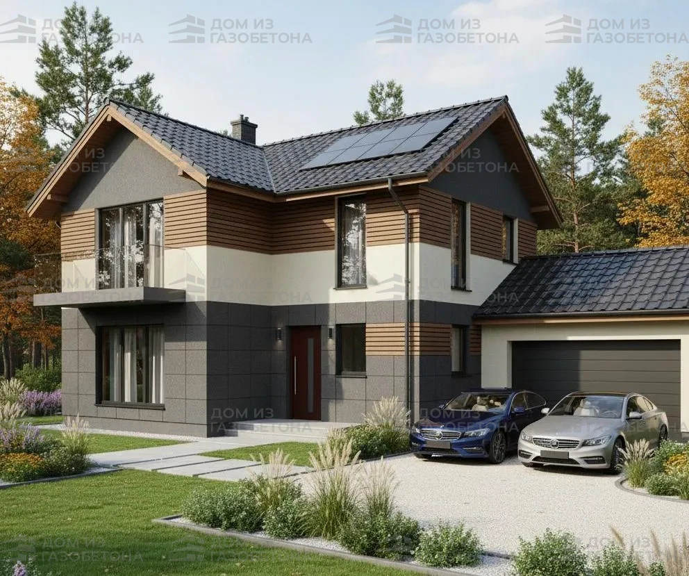 Проект Двухэтажный дом 13 на 10, 211 м2