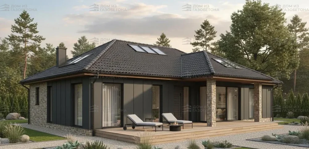 Проект Двухэтажный дом 17 на 14, 174 м2