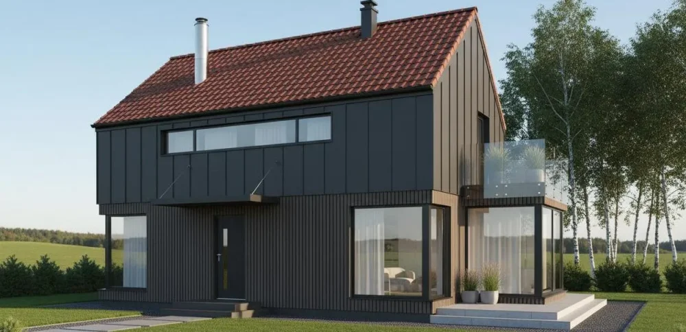 Проект Двухэтажный дом 10 на 10, 119 м2